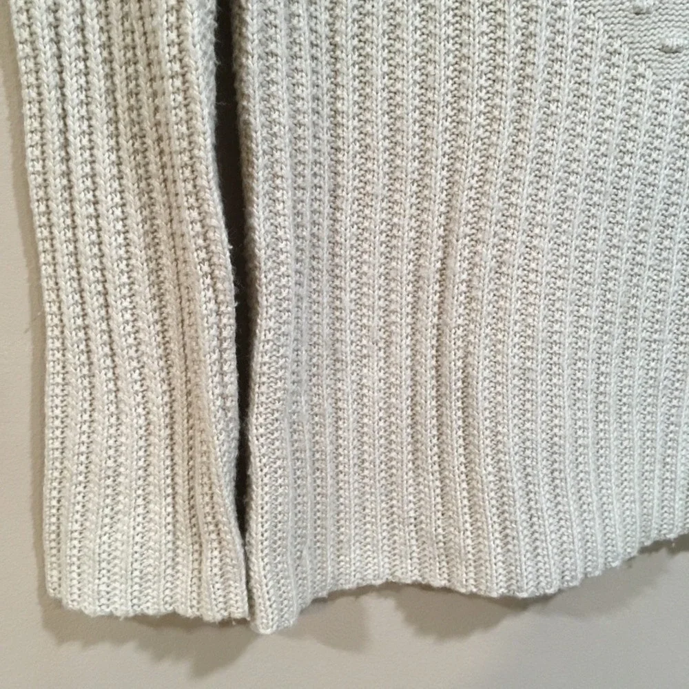 41 Hawthorn Women L Chunky Knit Sweater Cream Heritage Coastal Cottage Fisherman